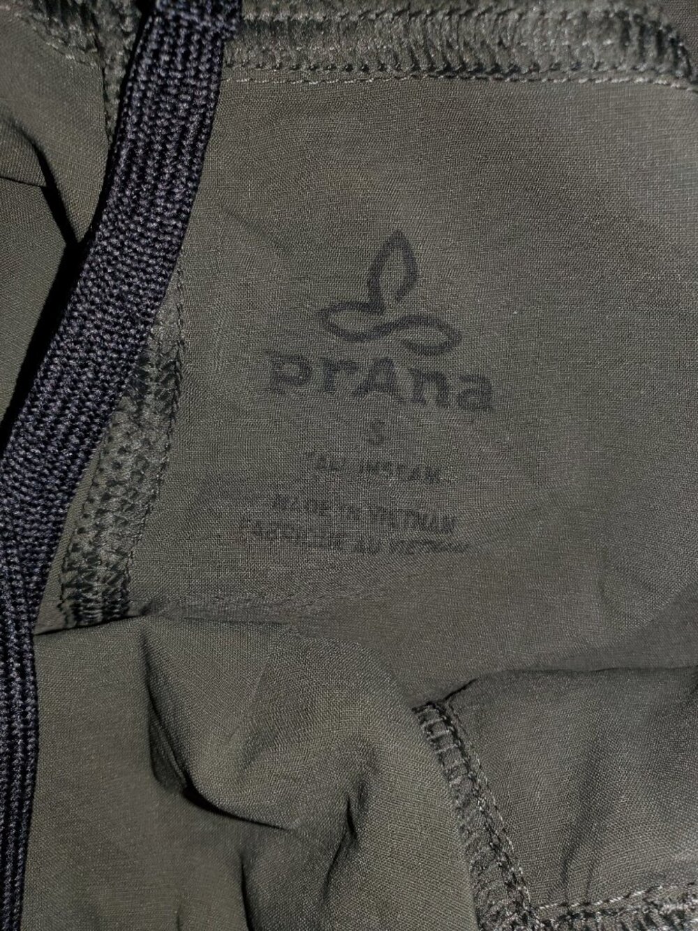 Prana Koen Pants Women's S Grape Leaf Green Nylon Pull-On Tapered Hiking Travel - Picture 9 of 11